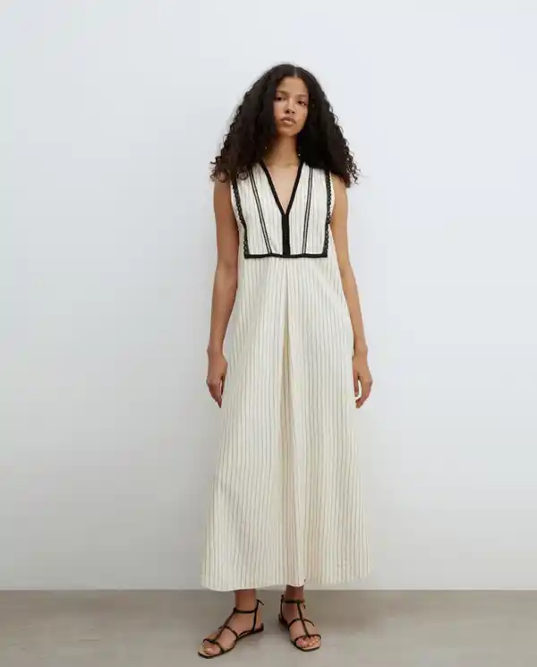 Vestido boho lino