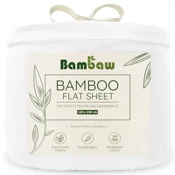 Bambaw - Viscosa 100% bambú (90 cm, sábana encimera)