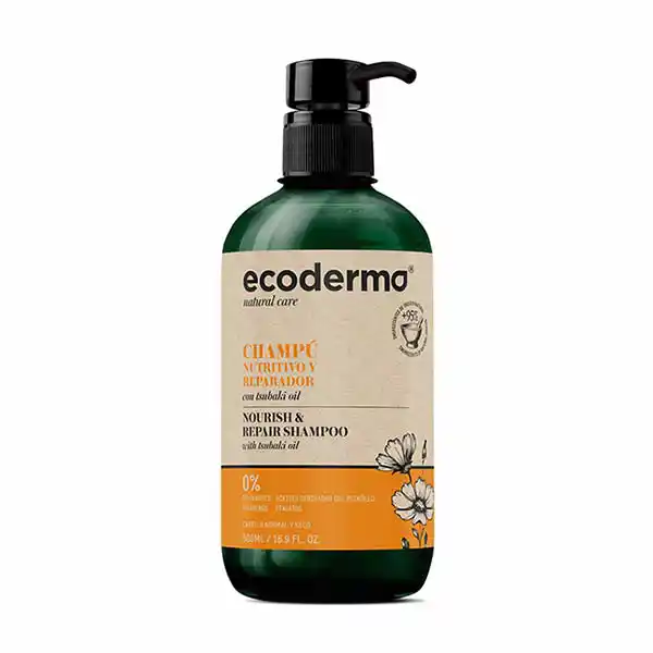 Champú con aceite de tsubaki Ecoderma