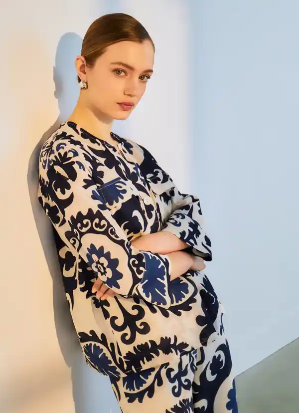 Woman El Corte Inglés Blusa de algodón de mujer de manga larga