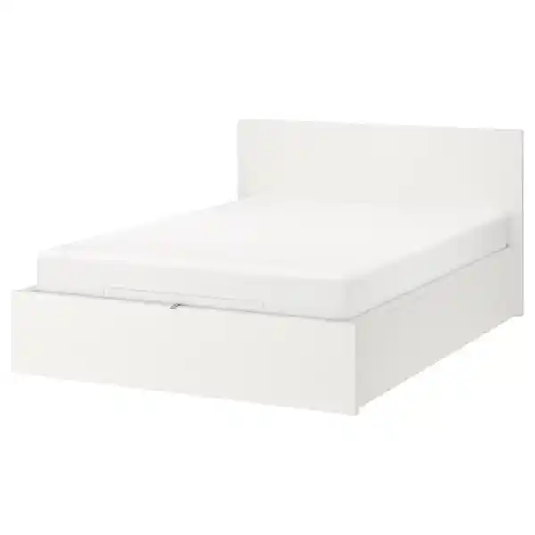 Canapé abatible - blanco 160x200 cm