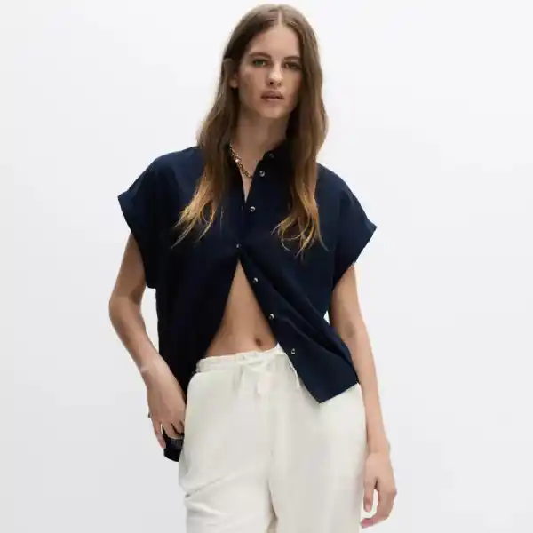Camisa manga sisa dobladillo