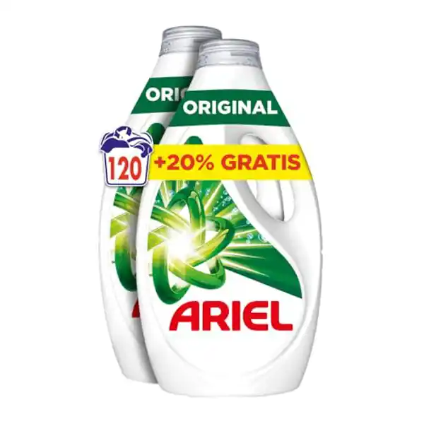 Ariel Original - Detergente Lavadora Liquido 120 Lavados