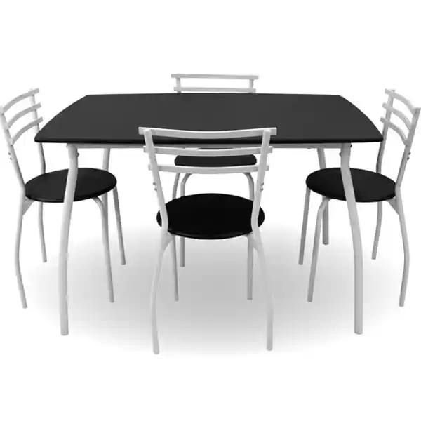 Conjunto de mesa con 4 sillas