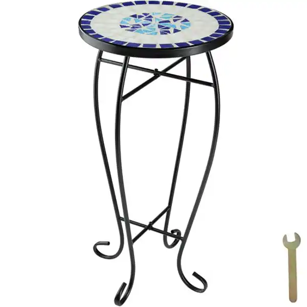 Mesa auxiliar con mosaico