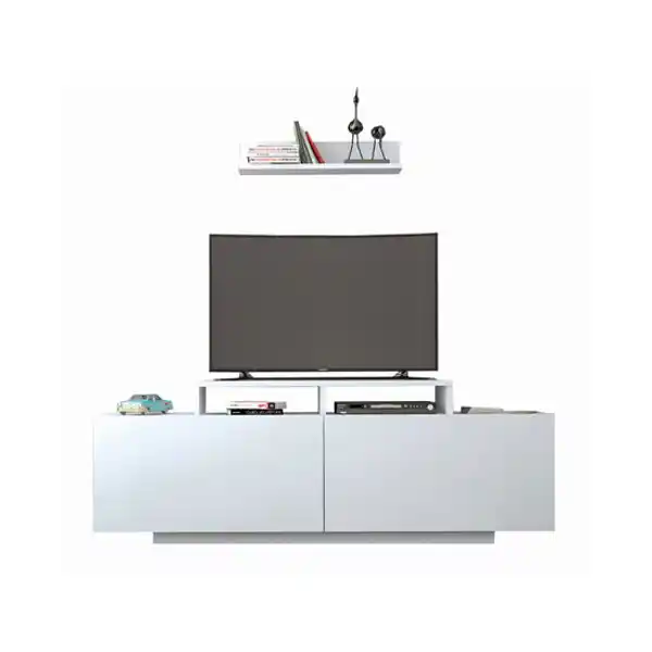 Mueble TV con estantería flotante