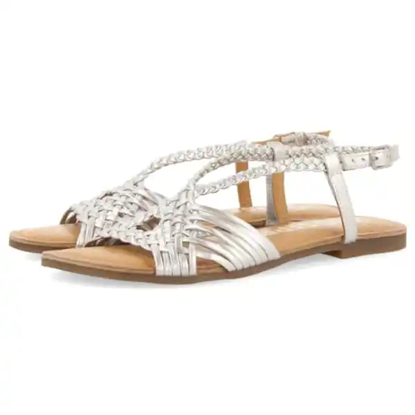 Sandalias Aidone de tiras plateadas