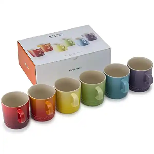 Le Creuset - Set de 6 tazas Arcoíris  de gres
