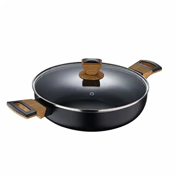 Bergner Earth Black - Tartera aluminio prensado (20-28 cm)