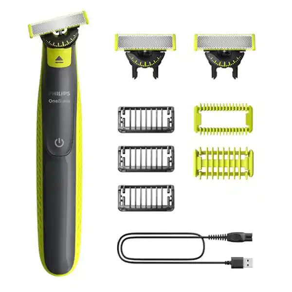 Philips OneBlade 360 Auténtico Barbero, afeitadora y recortadora eléctrica facial y corporal QP2824/31