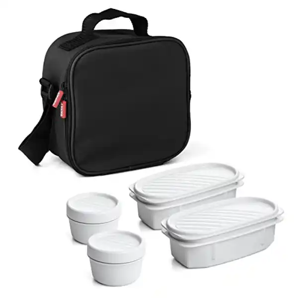 Bolsa térmica (3 L) + 4 tuppers herméticos