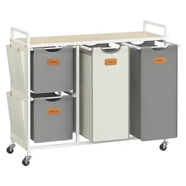 Mueble con cestos para la colada