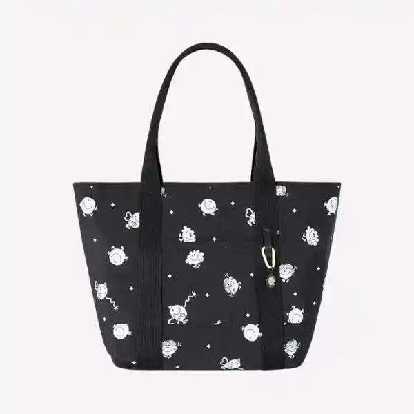 Bolso Grande Happy Smiley negro