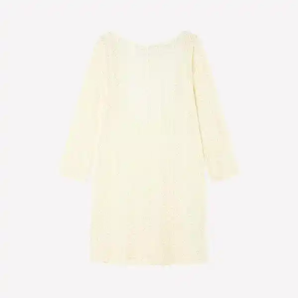 Vestido Corto Copacabana Crochet Blanco