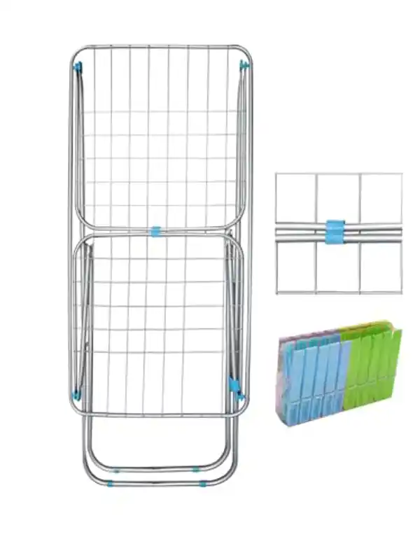 Jardin202 Tendedero metálico plegable con alas