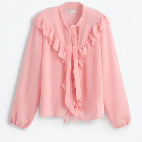 Blusa con chorreras