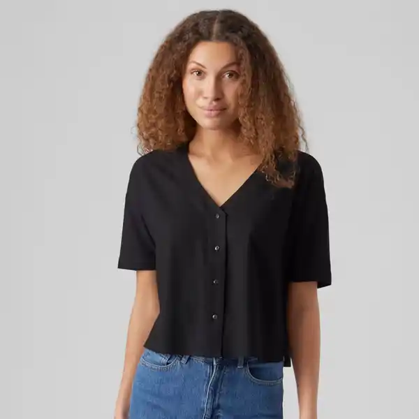 Vero Moda, blusa de corte holgado de mujer con cuello en pico